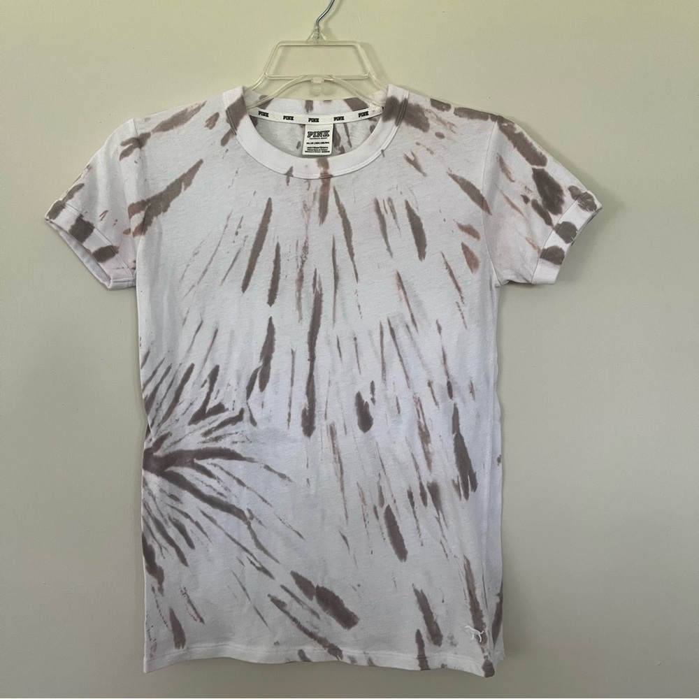 Victoria Secret PINK Mauve Tie-Dye Tee